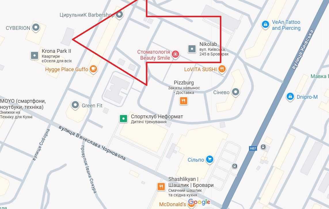 Оренда приміщення вільного призначення 302 м2 Бровари ЖК Крона Парк