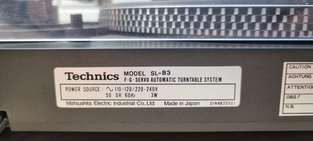 Gramofon TECHNICS SL-B3 Full automatic REPEAT. Japan