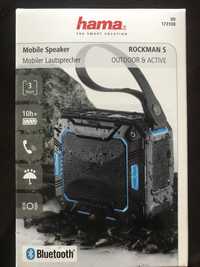 Портативная блютуз (bluetooth) колонка Hama Rockman-S