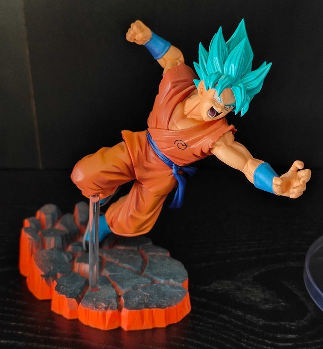 Figura Dragon Ball - Son Goku SSJ God Blue - SCultures 5 - Banpresto