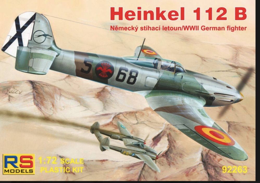 RS Models 92263 samolot Heinkel 112B Spain WWII German Fighter