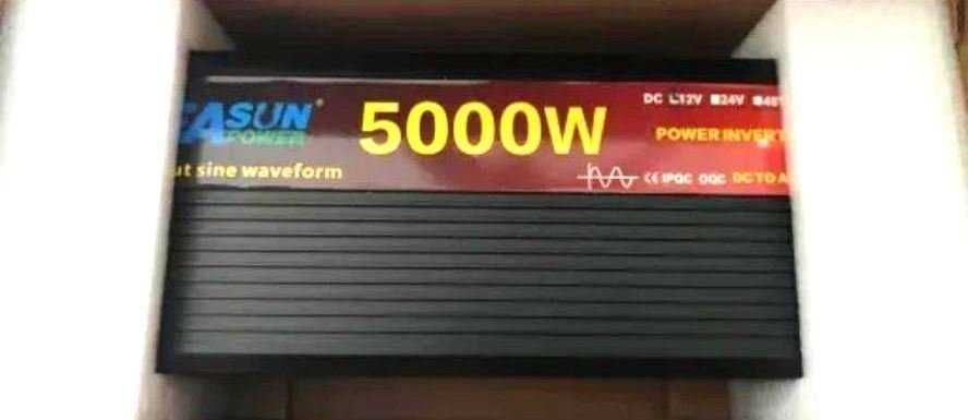 Inversor transformador de corrente 12v 24v 2500w / 5000w