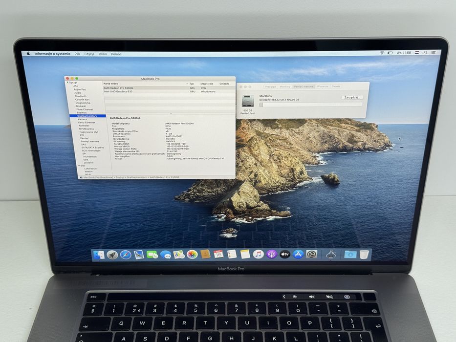 MacBook Pro 16 (A2141) - i7/32GB/512GB - faktura VAT 23%