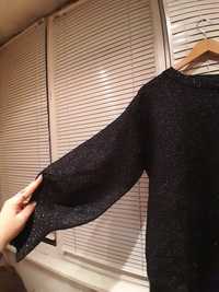 Брендове жіноче тепле плаття туніка,сукня,чорна з довгим рукавом H&M 4