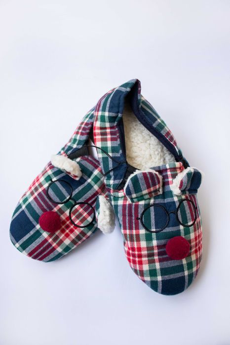 Капці домашні тапки новорічні святкові різдвяні дитячі 24 25 р 30 р 31