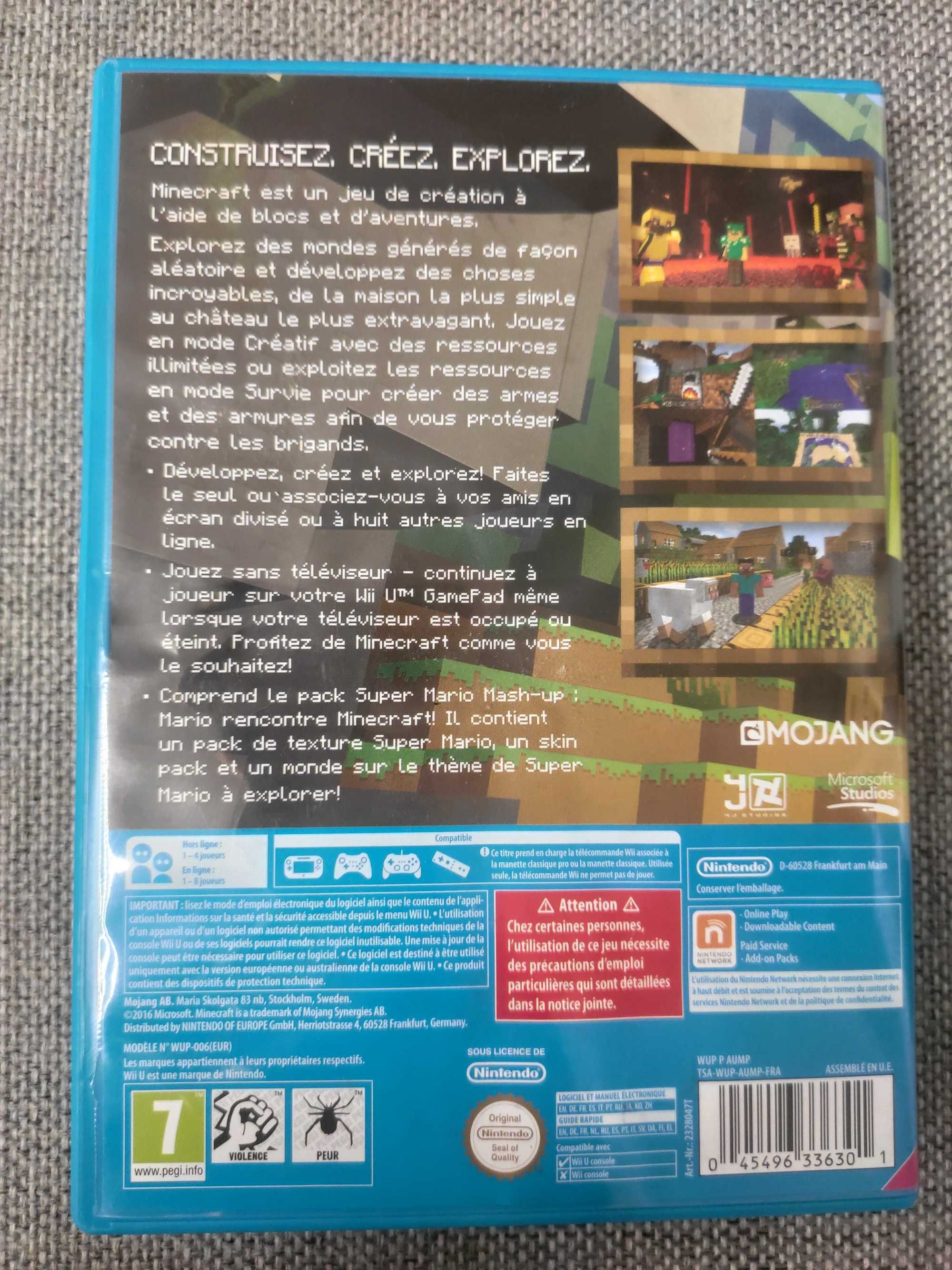 Minecraft Wii U Edition - Nintendo Wii U WiiU gra PAL