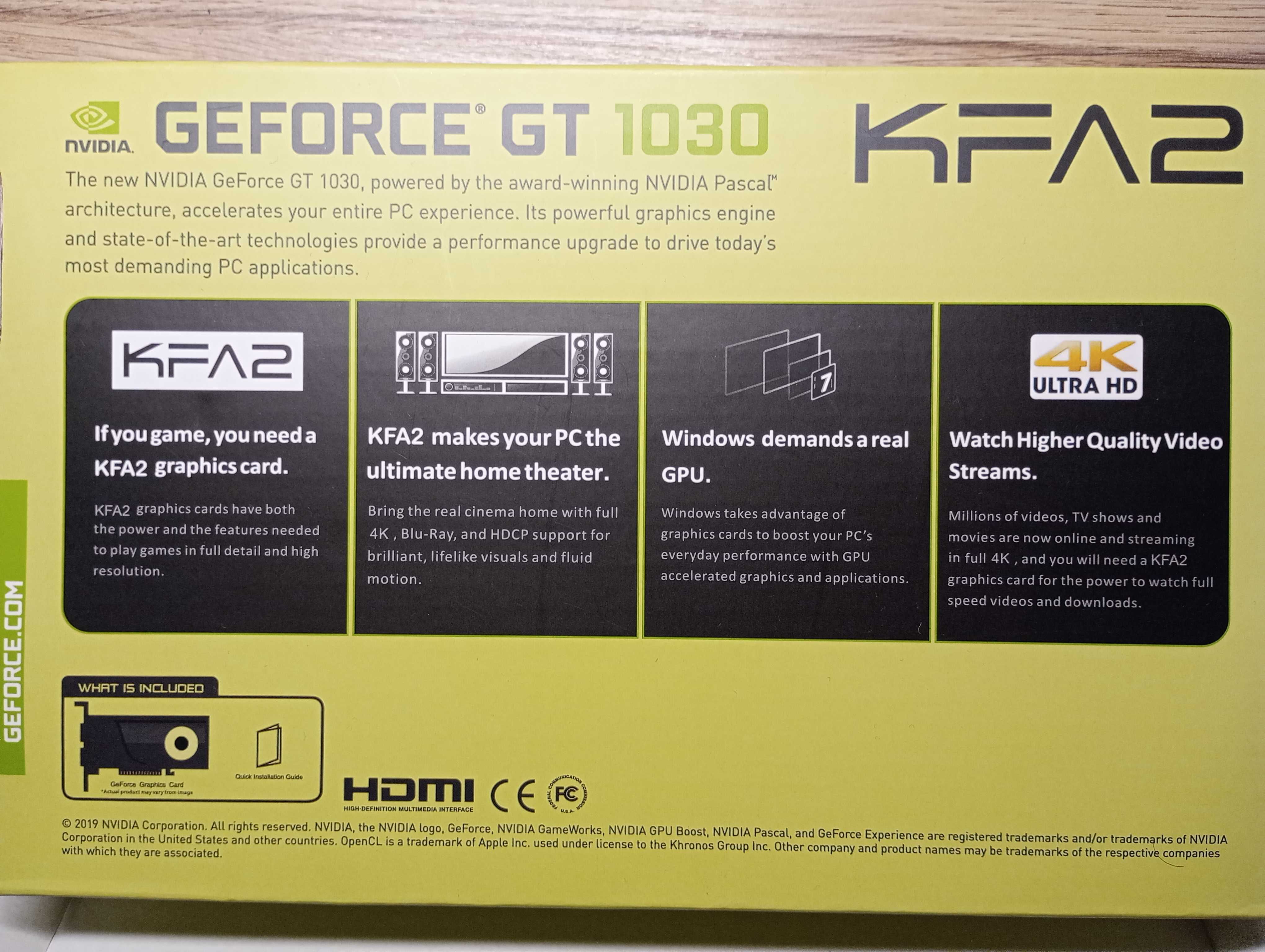 Karta graficzna KFA2 GeForce GT 1030 2GB OC GDDR4