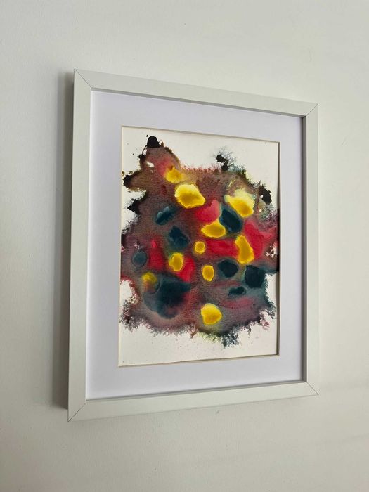 Pintura abstrata em acrílico