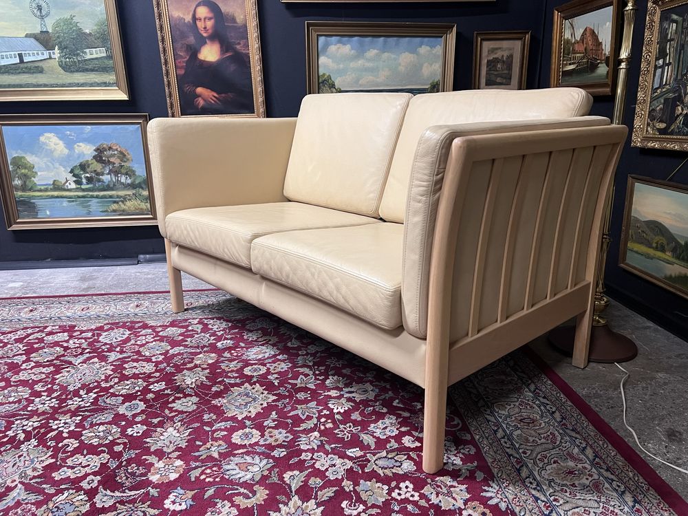Sofa dwuosobowa skóra naturalna