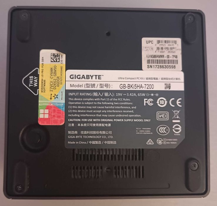 Mini PC Gigabyte!! Intel i5/32gb RAM DDR4/256gb M2!! Możliwa Wysyłka