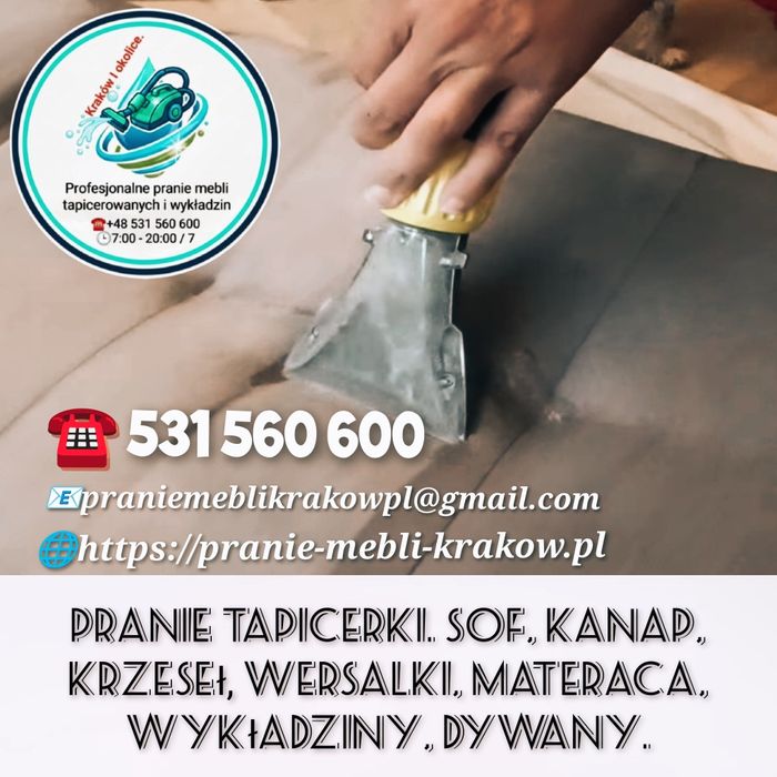 Pranie Tapicerki. Sof, Kanap