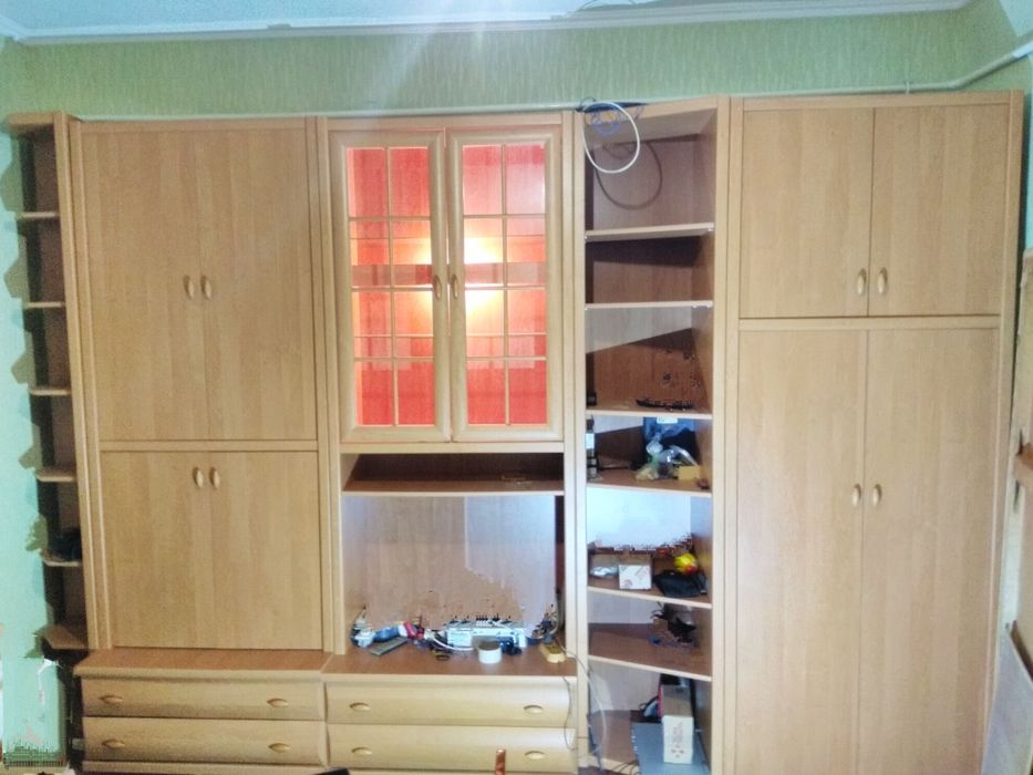 Стінка шкаф полки