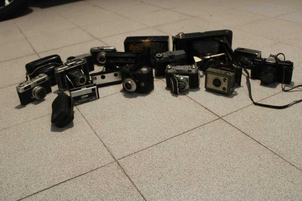 Conjunto de máquinas Fotográficas antigas