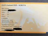 Bilety na festiwal Ekipy