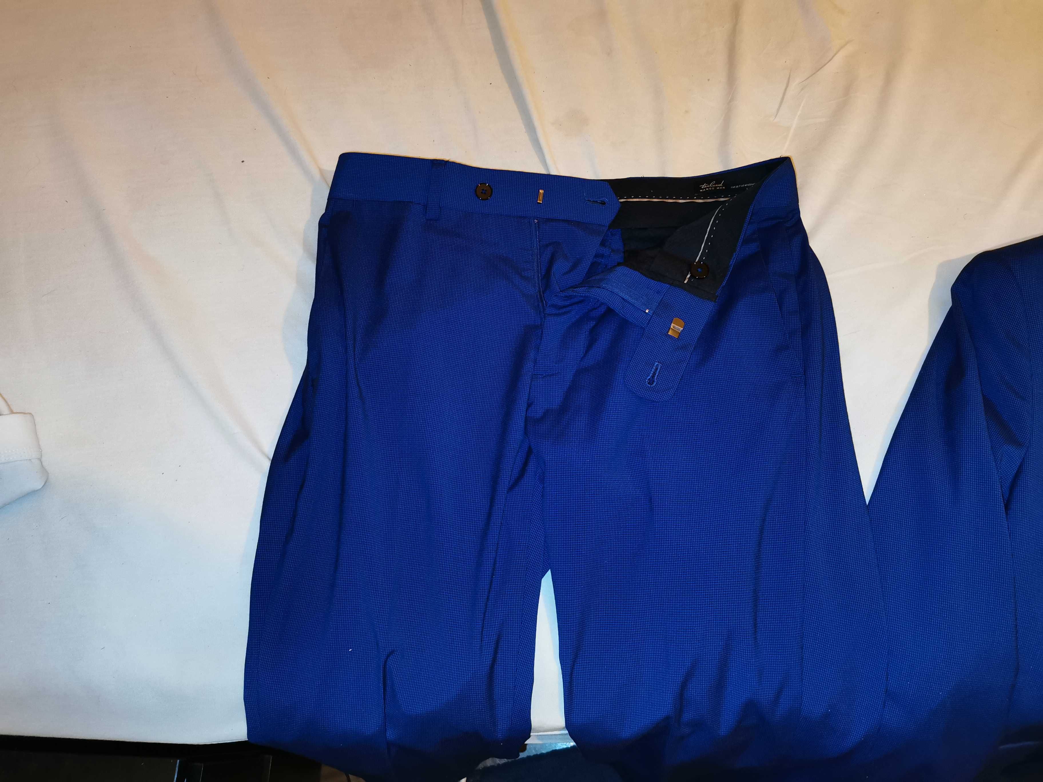 Fato azul slim fit Mango