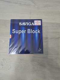 Okładzina do tenisa stołowego Saviga Super Block - długi czop, nowy