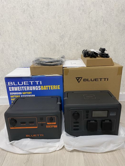 Bluetti AC60 (403 вт.ч + додаткова батарея Bluetti B80P (806вт.ч)=1209