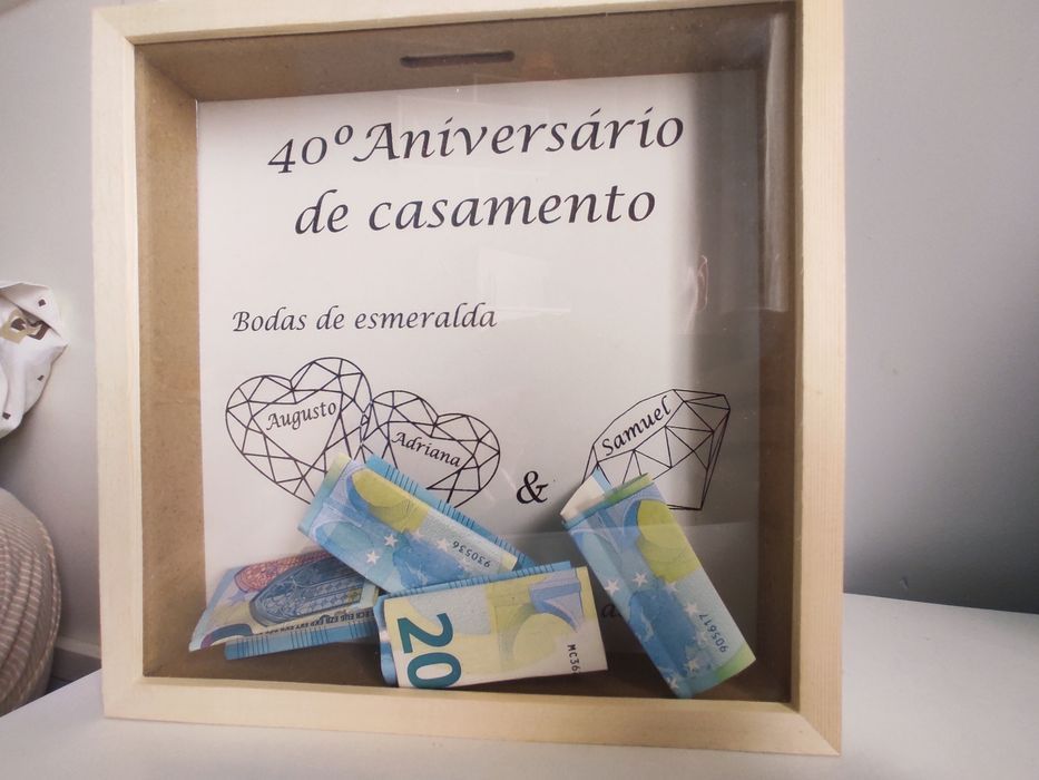 Presente dia da Mãe - Moldura mealheiro Personalizada