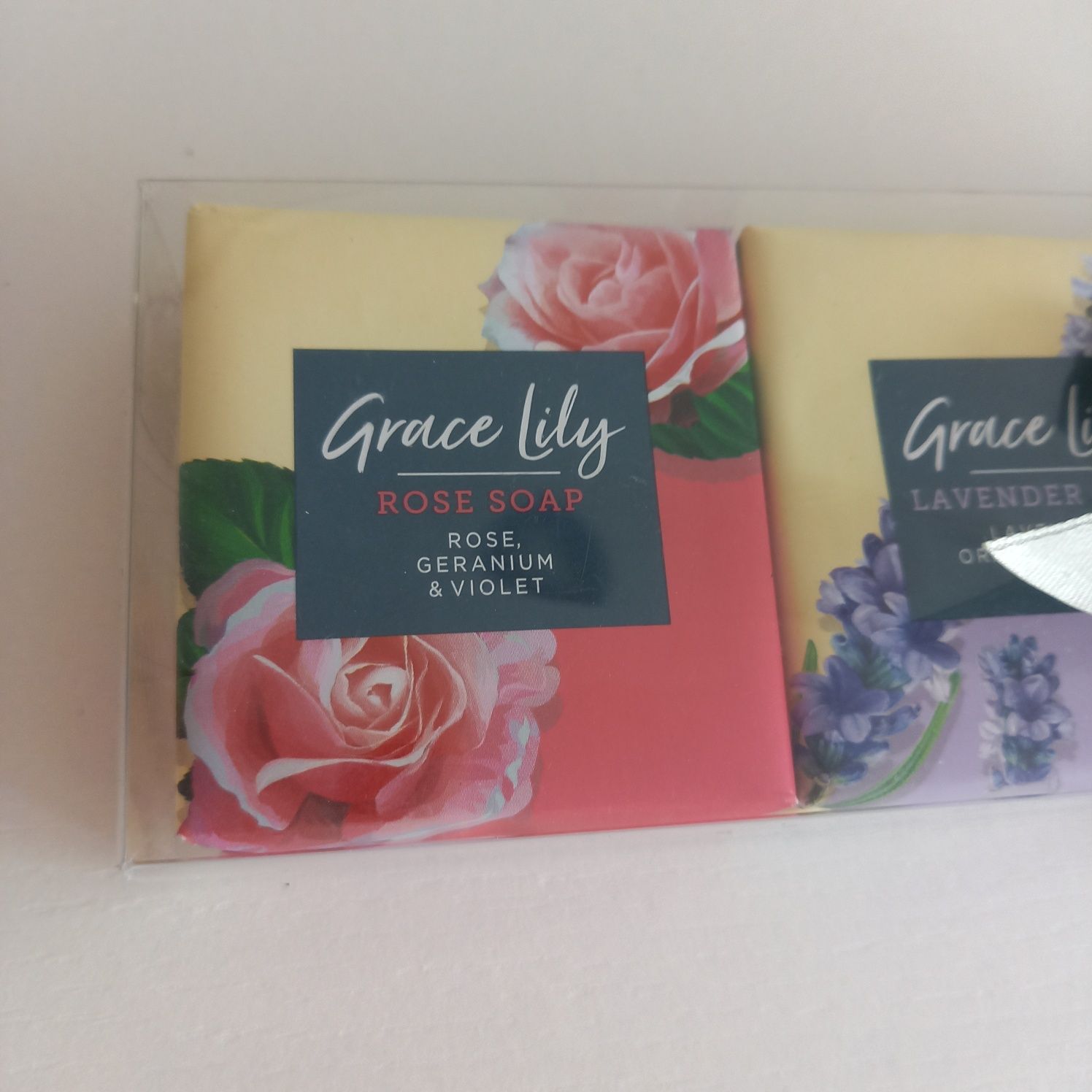 Mydełka Grace lily 3x80g róża lawenda magnolia mydło