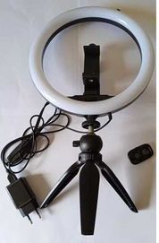 Lampa PIERŚCIENIOWA ring led selfi statyw 25cm