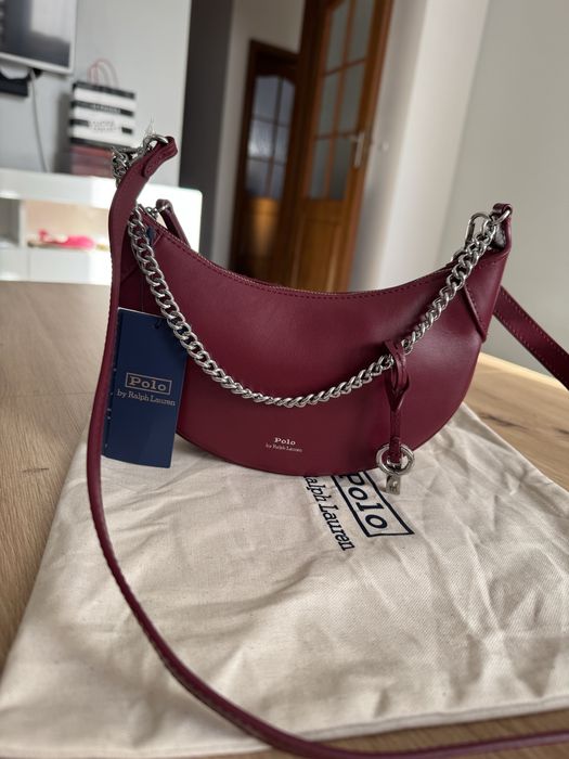 Torebka skórzana Ralph Lauren