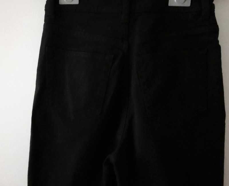 Spodnie szerokie czarne H&M