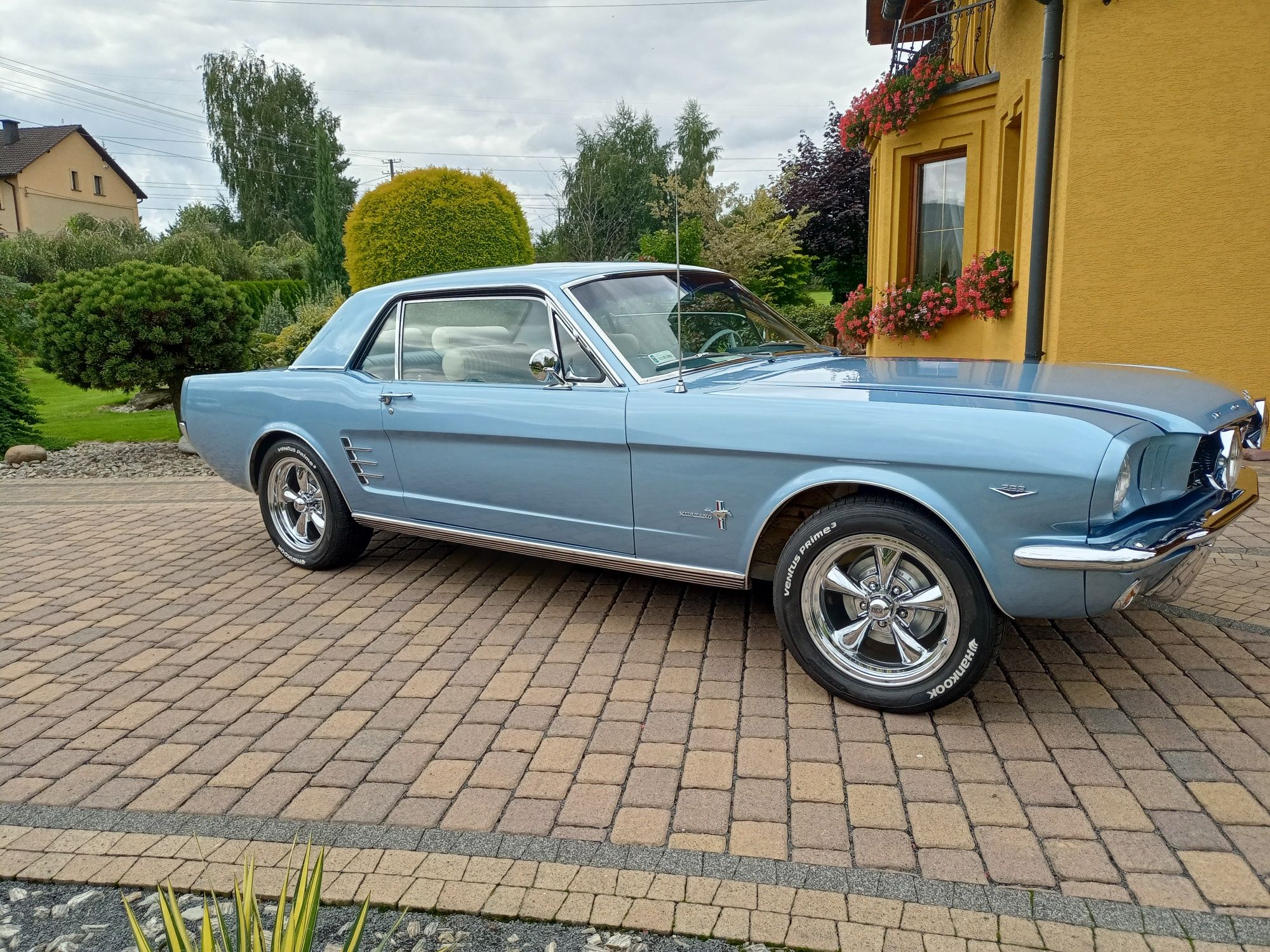 Ford Mustang 65r V8 auto do ślubu samochód do ślubu retro zabytek boho