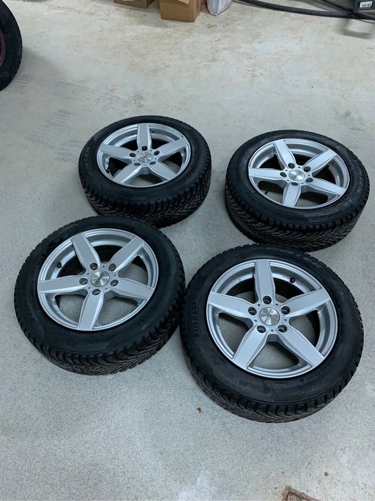 Jantes Dezent 5 X 120 com pneus 205/55/16 pirelli winter