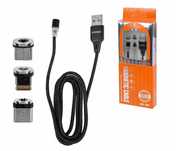 Nowy Kabel TYP C USB-C Micro IPHONE magnetyczny (1,2m)