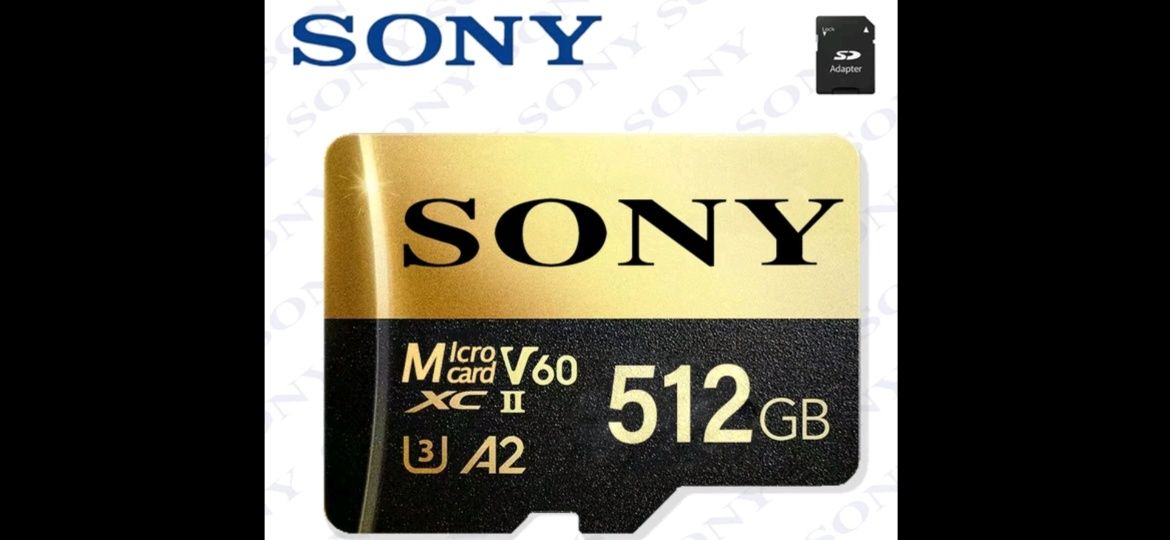 Карта памяти SONY-GOLDEN Mikro SD 512 GB !!!