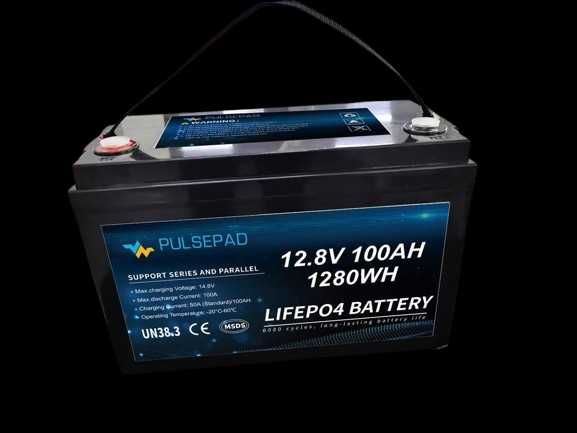 Акумулятор Pulsepad 12V 100AH LiFePO4 УЦІНКА НЕ РОБОЧИЙ ДИСПЛЕЙ