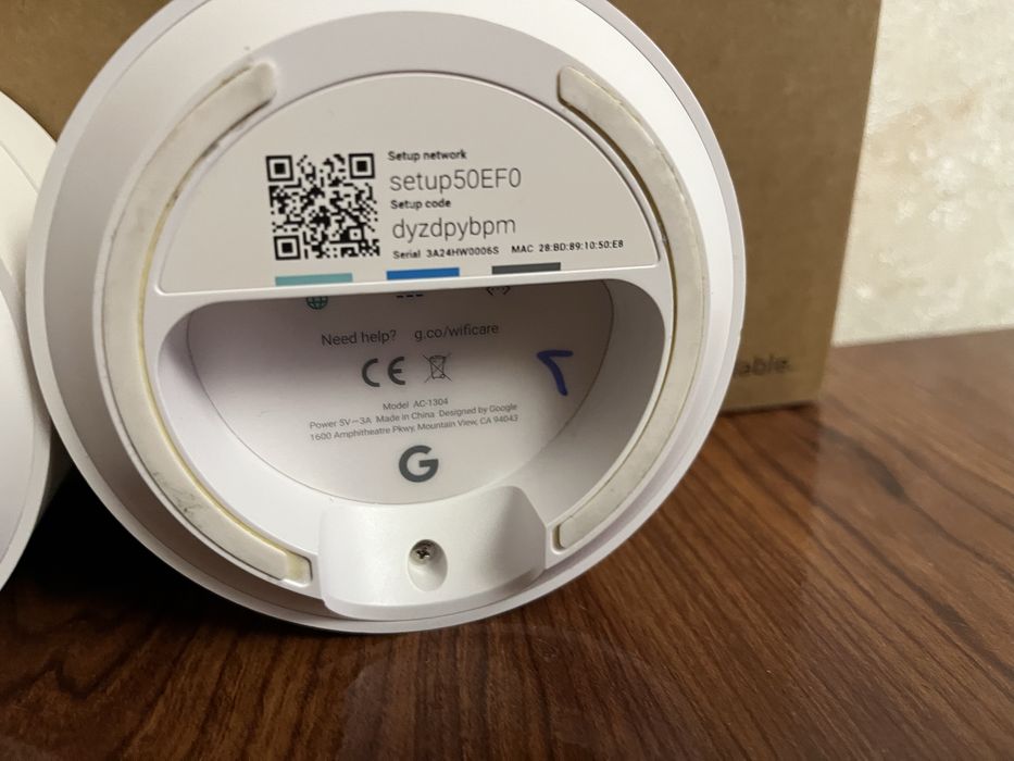 Google Wifi (AC1304) Mesh система – комплект із 3 точок, б/в