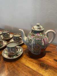 Conjunto vintage de chá chinês