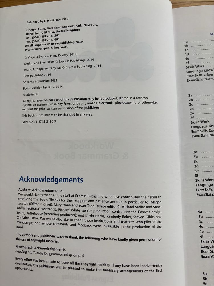 On Screen Intermediate B1+/B2 Workbook Ćwiczenia Express Publishing