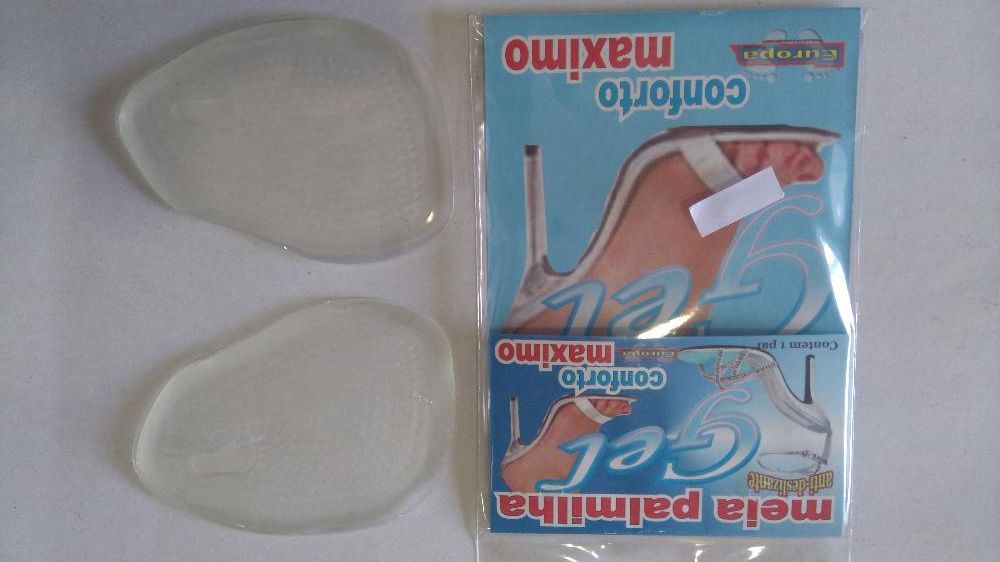 Palmilhas de gel parte da frente