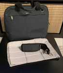 UNISEX torba na laptopa 15,6" materiałowa, szara