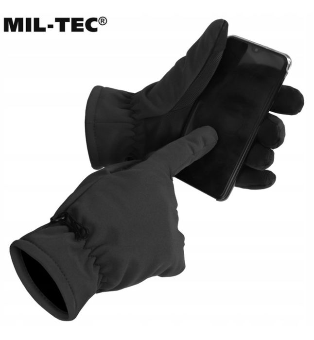 Рукавиці тактичні MIL-TEC утеплені SOFTSHELL THINSULATE