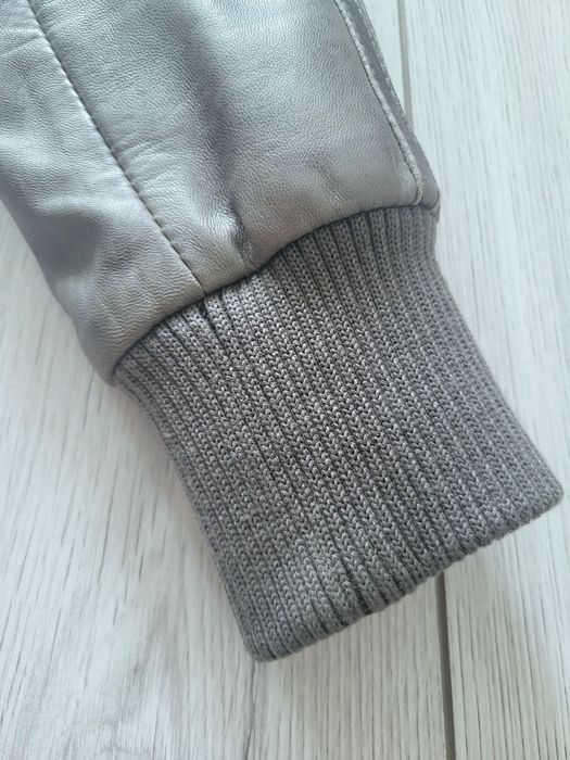 Куртка mauritius з натуральної шкіри сіра