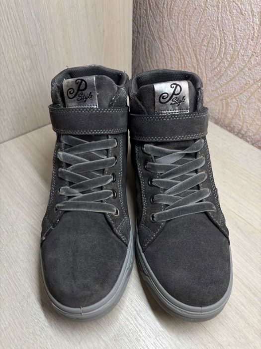 Теплые кожаные  ботинки, хайтопы Primigi.