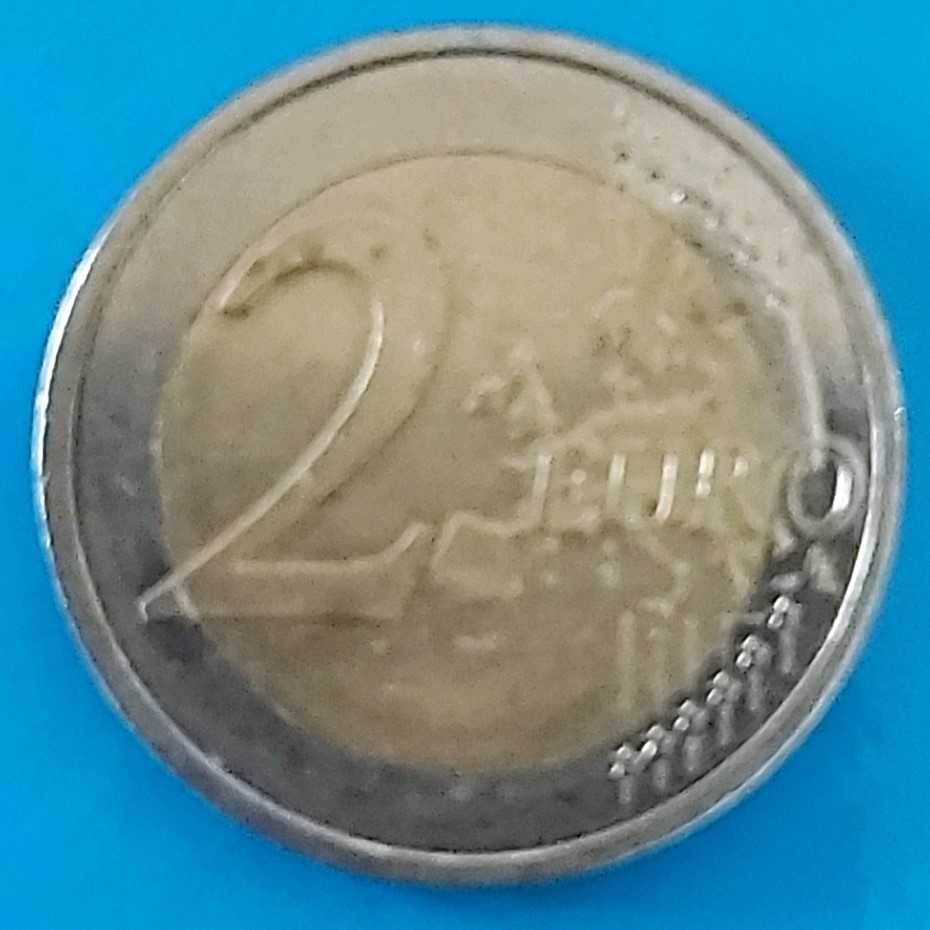 2 Euros de 2015 Letra D da Alemanha, 30º Aniversário Bandeira UE