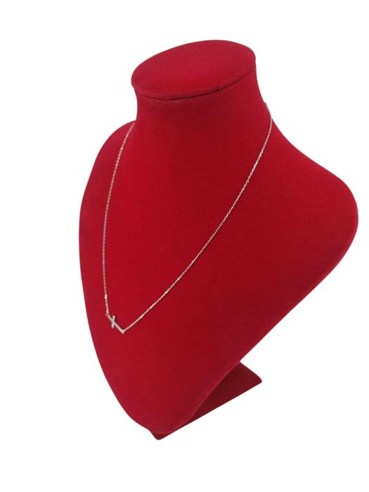 Srebrny łańcuszek z krzyżykiem 925 1,63g 45cm