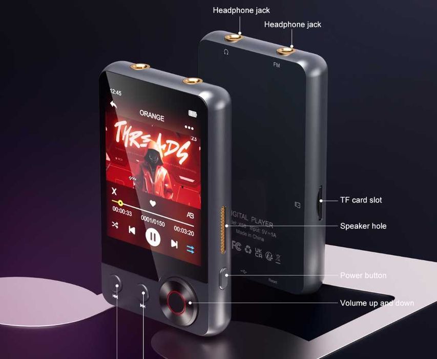 Ні-Fi MP3-плеер Oilsky A55. Новий. 128 ГБ, Bluetooth 5.3