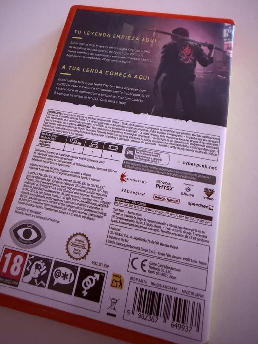 Jogo Ciberpunk 2077 para Nintendo Switch 2