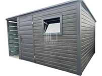 Schowek Domek Ogrodowy 3X2,5 + Wiata 1X2,5M Drzwi + Okno Dach Id713