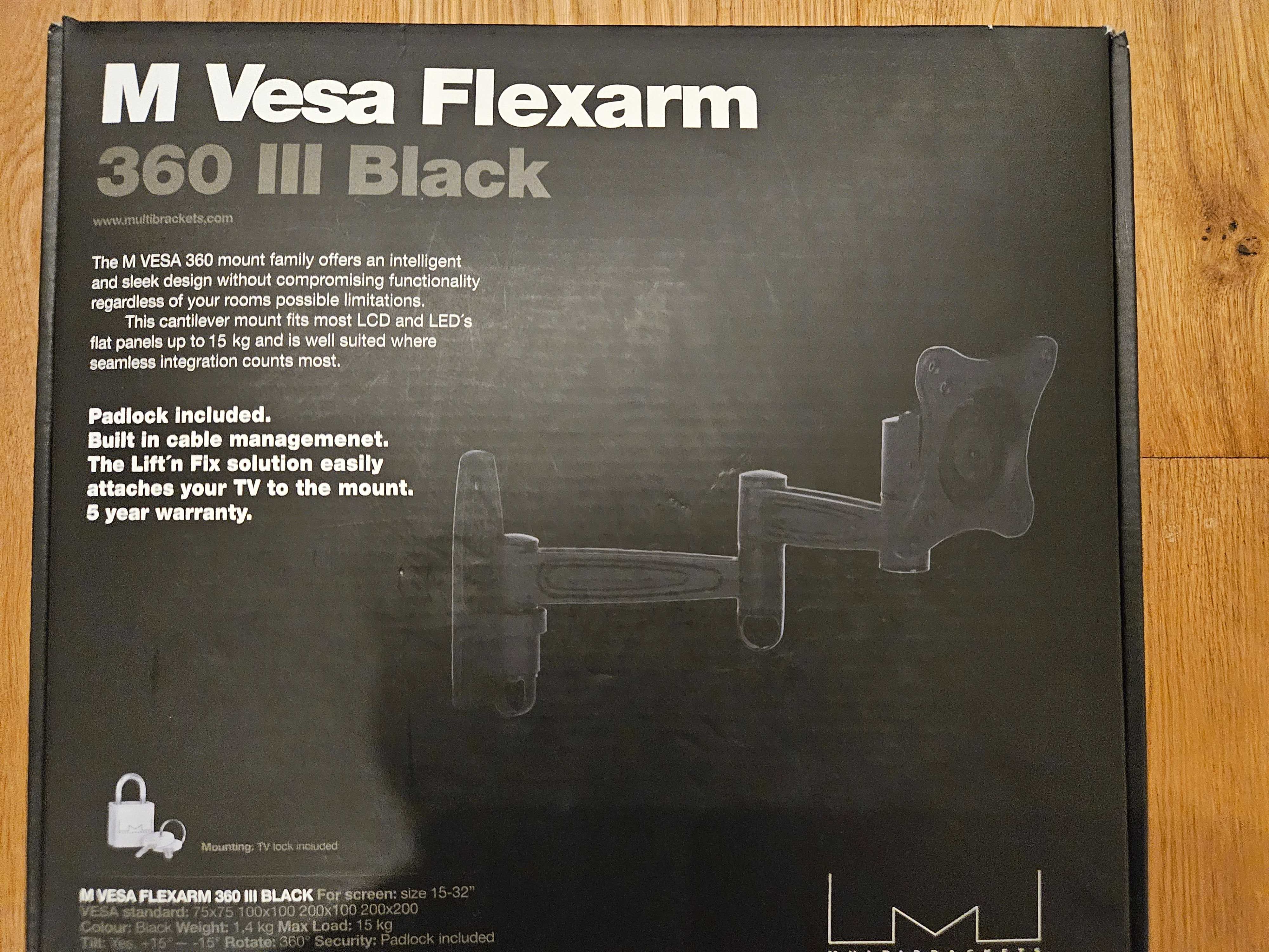 Wieszak do TV Multibrackets M Vesa Flexarm do 15 kg