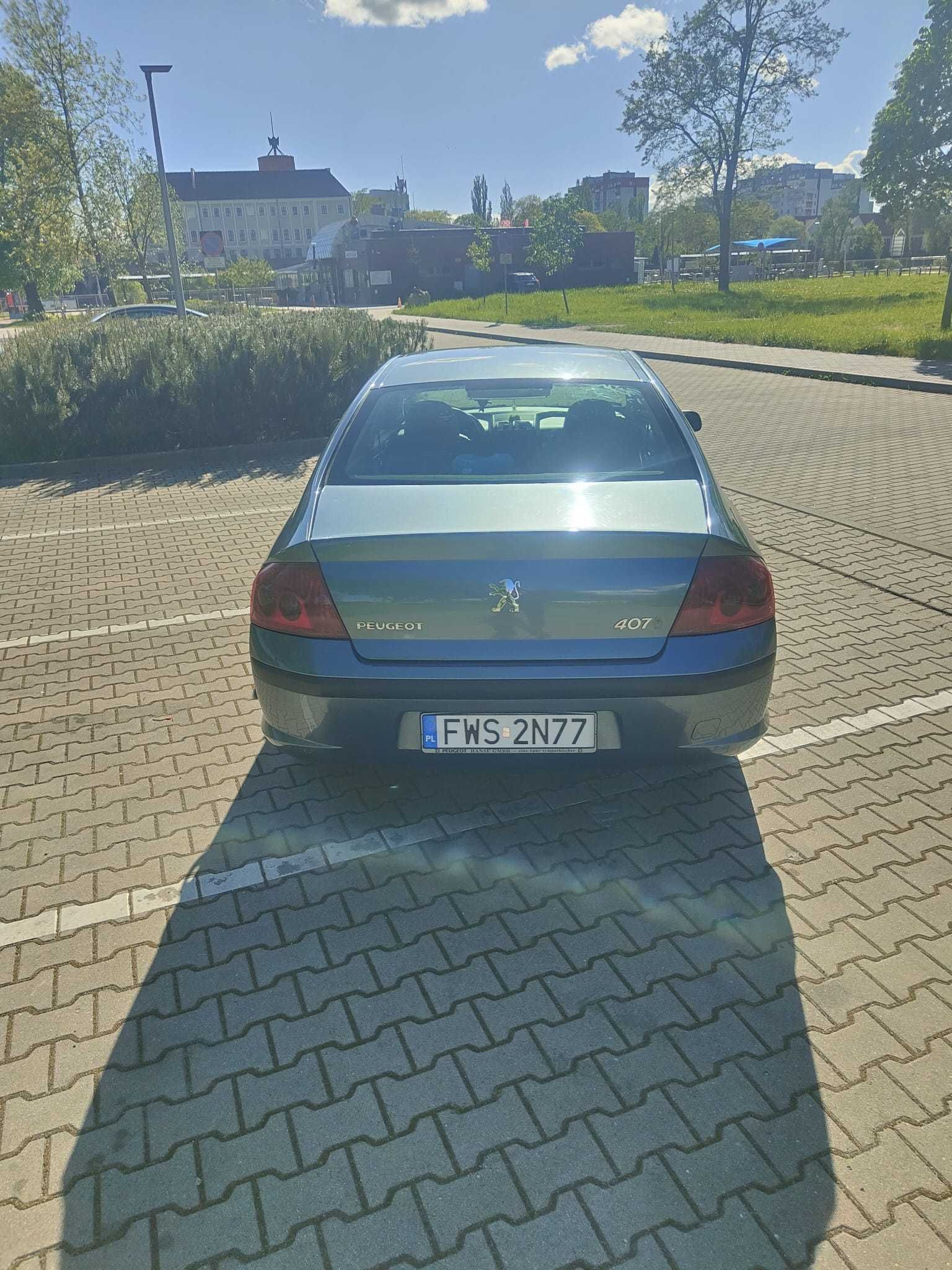 Peugeot 407 Benzyna+LPG. Niski przebieg 170 tyś!