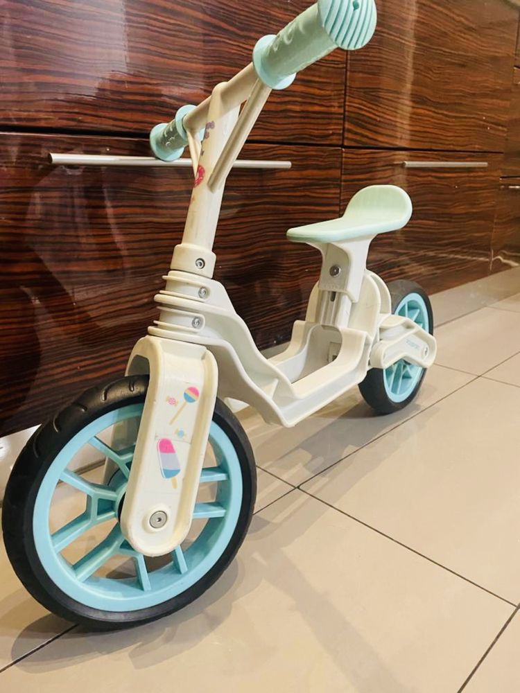 Rowerek biegowy Bobike, Rower Balance Bike Polisport cream/mint