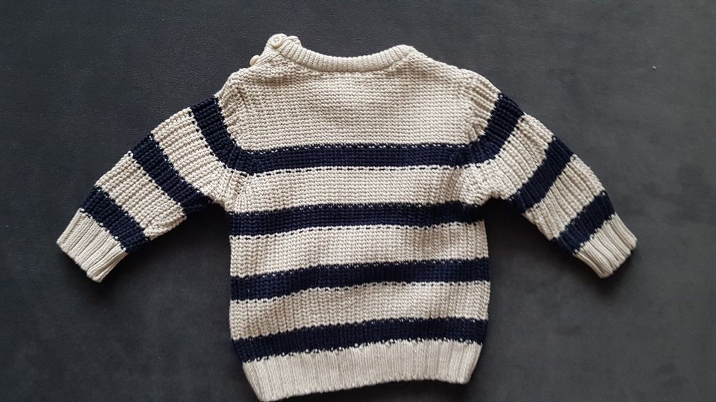Elegancki sweterek święta chłopiec chłopczyk r.56 F&F