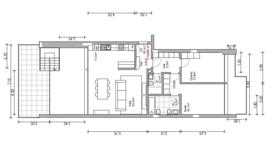 Apartamento T2 com garagem em zona dos Olivais, Coimbra