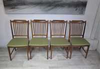 Komplet tekowych krzeseł, Dania lata 70,Vintage